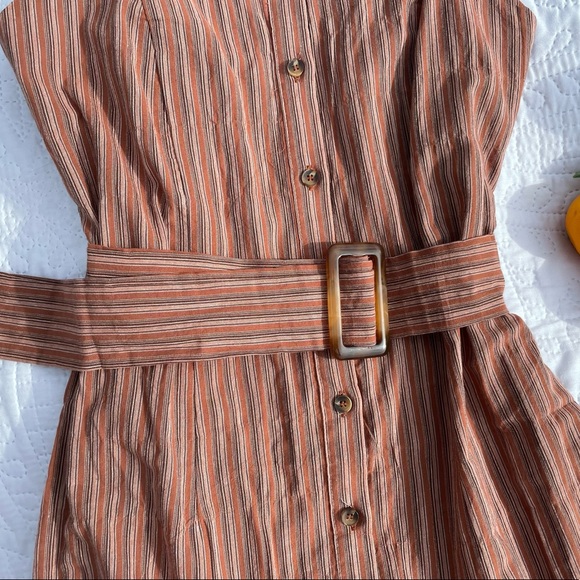 Adorable Little Striped Belted Dress!!! - Picture 2 of 7